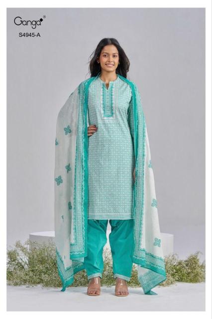 Ganga hanima 4945 wholesale dealers for dress materials in chennai